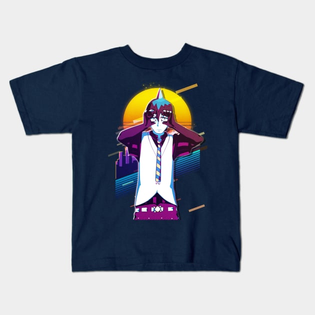 Ao no Exorcist - Amaimon Kids T-Shirt by 80sRetro